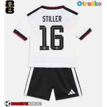 Otroške Nogometnih dresov Nemčija Angelo Stiller #16 Domači SP 2026 Kratki rokavi (+ hlače)